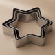 Al Saif Gallery Steel Pastry Cutters, 3 Pieces - Silver product image 1