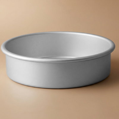 صينية ألمونيوم السيف غاليري، 8x2بوصة، دائري - فضي product image 1
