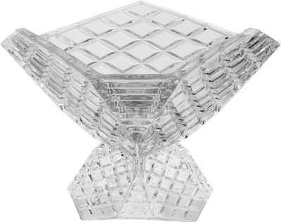 وعاء تقديم زجاج السيف غاليري، 27x27x19 سم، قاعدة - شفاف product image 1