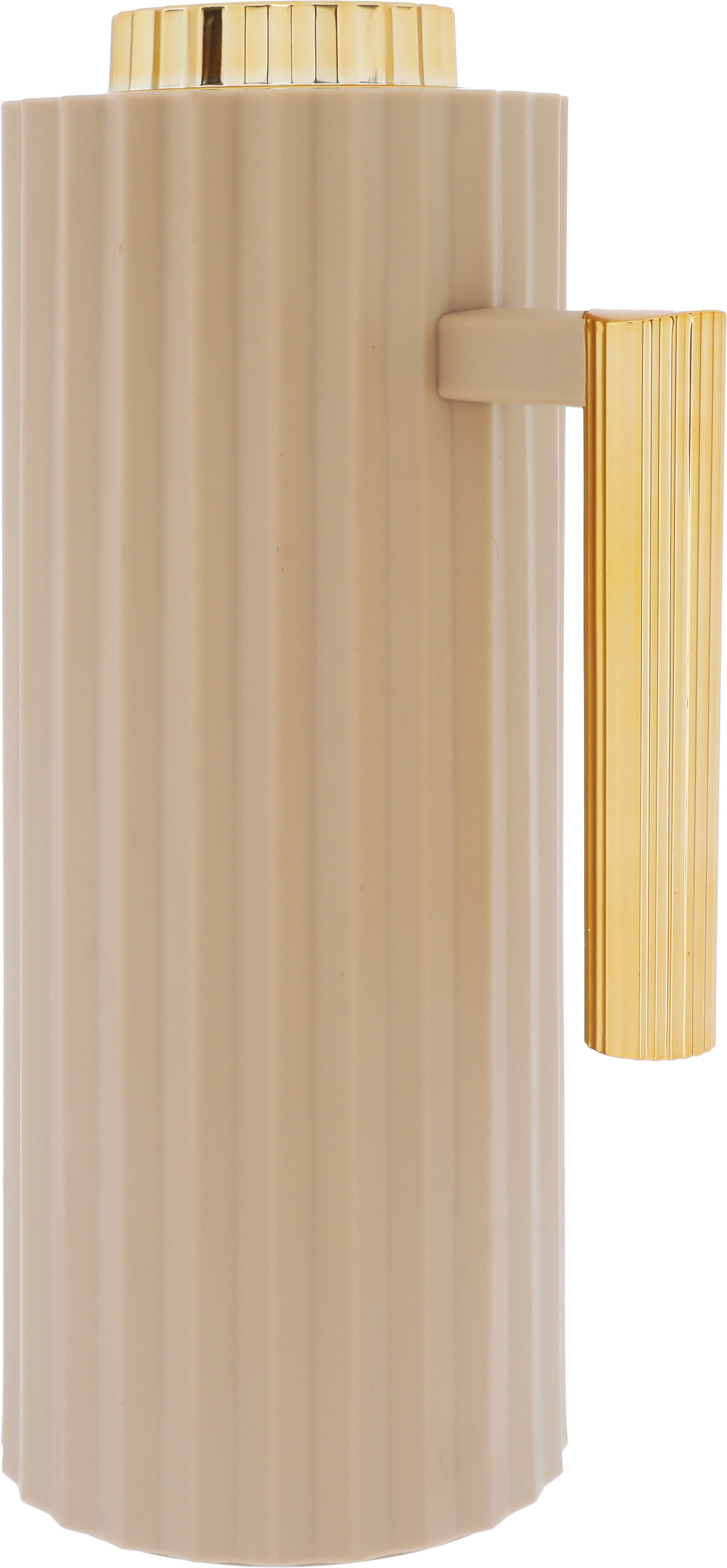 Timeless Rawaa Thermos, 1 liter, thermal glass inner container, plastic outer shell - light brown product image 4