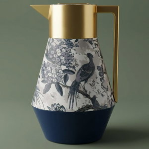 Everest Lydia Thermos, 1 liter, glass inner container, plastic outer shell - blue product image