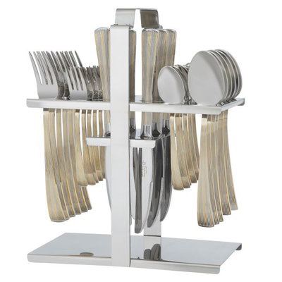 طقم ادوات مائدة استيل السيف غاليري، 30 قطعة - فضي product image 1