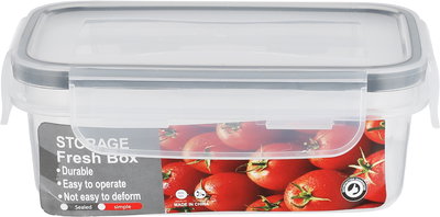 طقم علب تخزين بلاستيك السيف غاليري، 15x10x6 سم، 2 قطع، مستطيل - شفاف product image 2