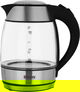 غلاية كهربائية زجاج إديسون، 2200-1850 واط، 1.8 لتر، HHB1751 - فضي اسود product image 1