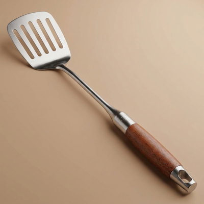ملاس استيل السيف غاليري، مخرم، يد خشب - فضي product image 1