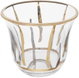 طقم فناجين قهوة زجاج السيف غاليري، 6 قطع، 90 مل، نقش ذهبي - شفاف product image 2