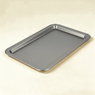 طوفرية تقديم استيل الجهوري، 42x28 سم - فضي product image 1