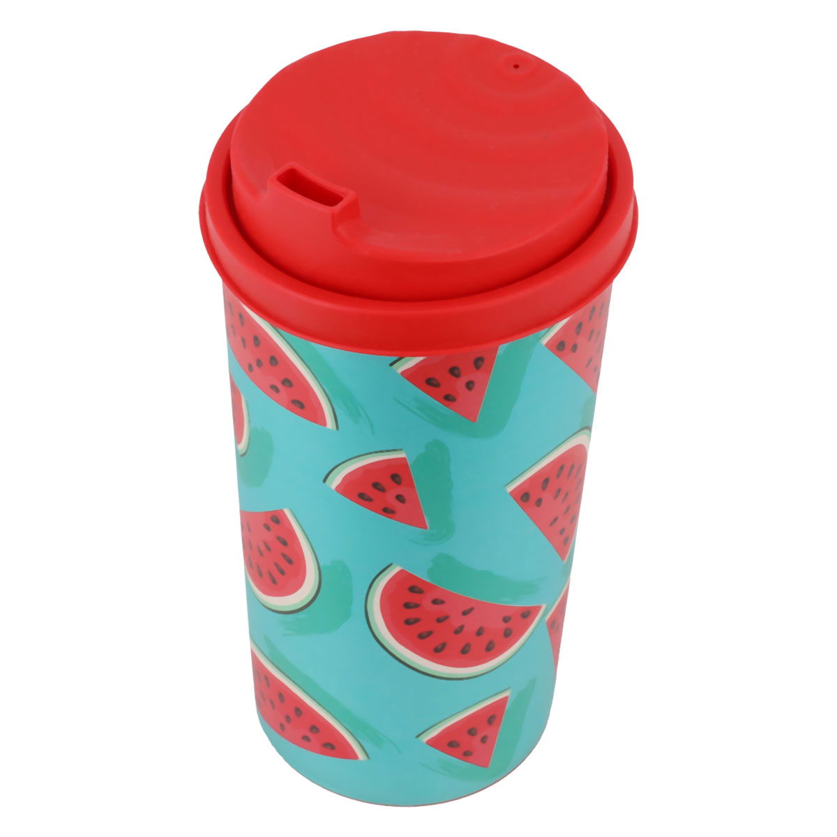 Al Saif Gallery plastic watermelon cup, 470 ml, red-coloured lid product image 2