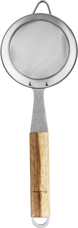 مصفاة استيل استيل السيف غاليري، 28×10 سم، يد خشب - فضي product image