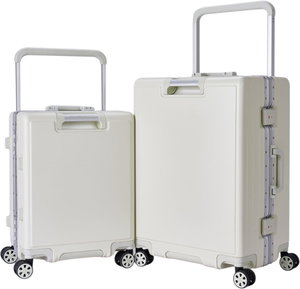 طقم شنط سفر بولي كربون ليمرا، 21/25 بوصة، 4 عجلات، زاويه 360 درجة، LMA-1688 - أبيض product image