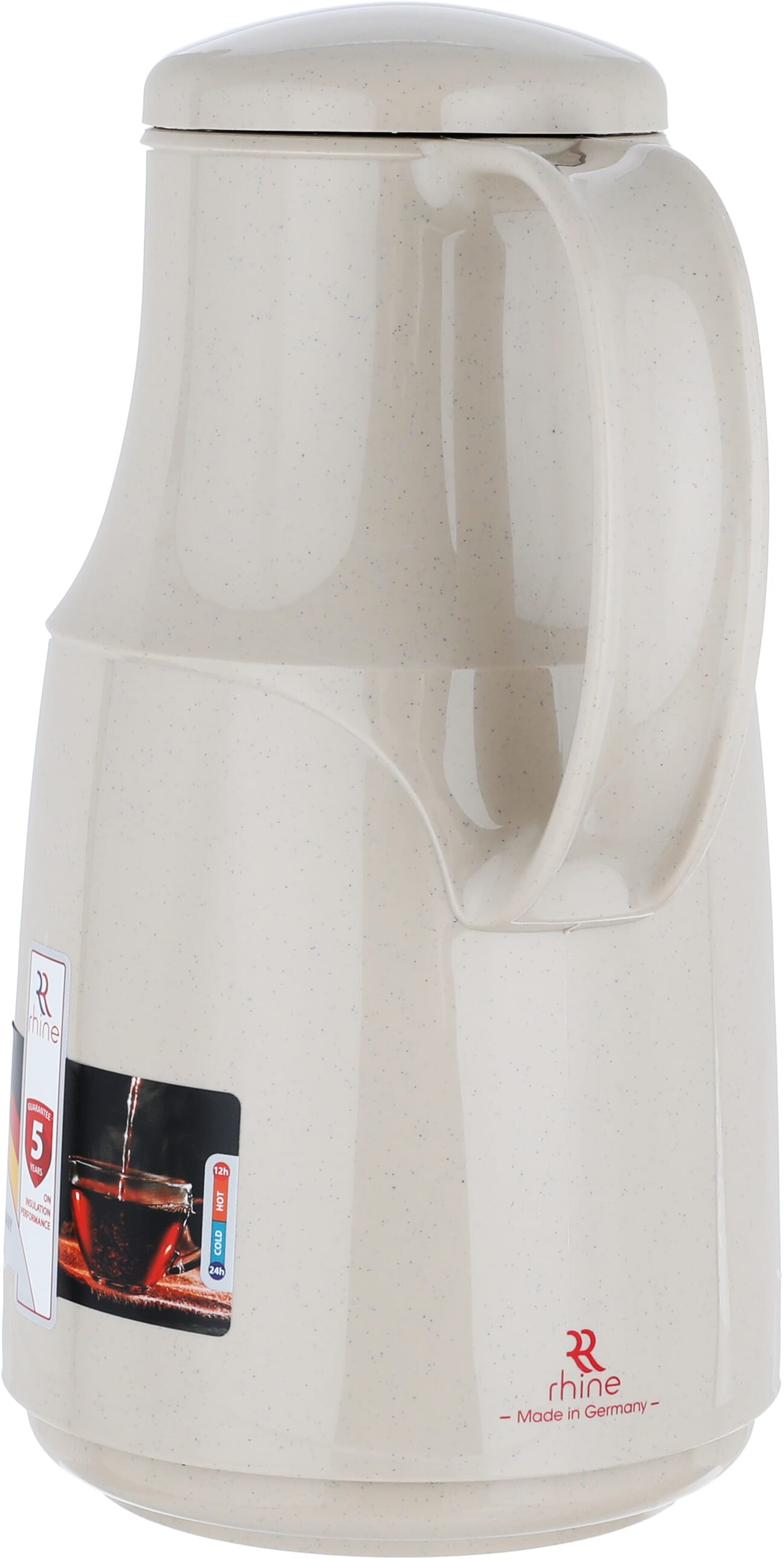Al Rhine Marcotec ClassicThermos, 1 liter, glass inner container, plastic outer shell - brown product image 2