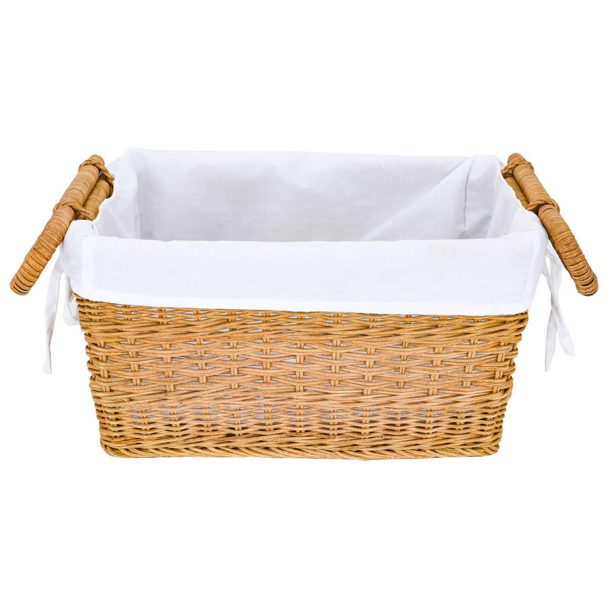 Al Saif Gallery Rectangular Wicker Serving Basket, 40 X 30 X 20 Cm - Beige product image 1