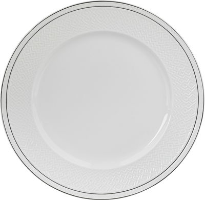 طقم تقديم سفرة بورسلان السيف غاليري، 47 قطعة - أبيض فضي product image 5