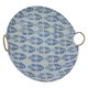 Al Saif Gallery Copper Serving Tray, 37x37x4 cm, Round, Handle - White product image 2