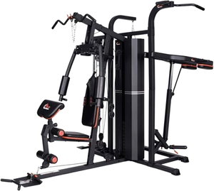 جهاز هوم جيم هيلثكير، 4 محطات متكاملة، 205x270x218 سم، HG41 - اسود احمر product image
