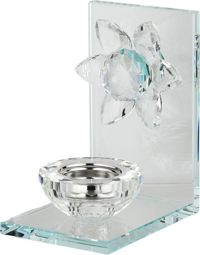 مبخرة زجاج السيف غاليري، 9.5x12x16 سم، قاعدة مربع - شفاف product image 2