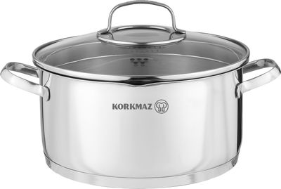 طقم قدور ستانلس ستيل استيما كوركماز، 8 قطع - فضي product image 3