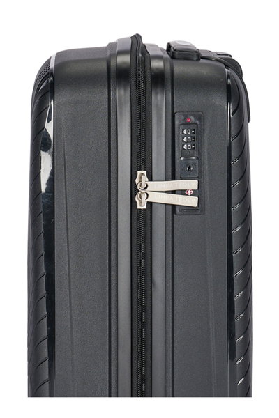 طقم شنط سفر بولي بروبيلين ليمرا، 3 مقاسات، 4 عجلات، بزاوية 360 درجة، LMA-PP518 - أسود product image 5