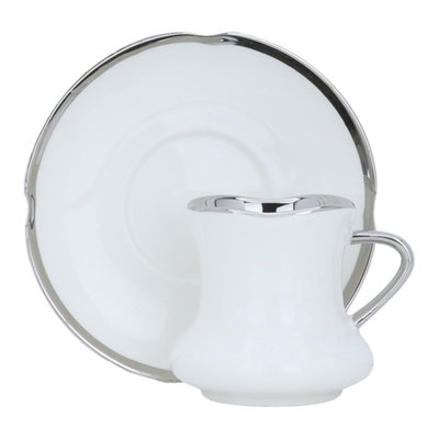 طقم فناجين قهوة سيراميك السيف غاليري، 12 قطعة - أبيض product image 1