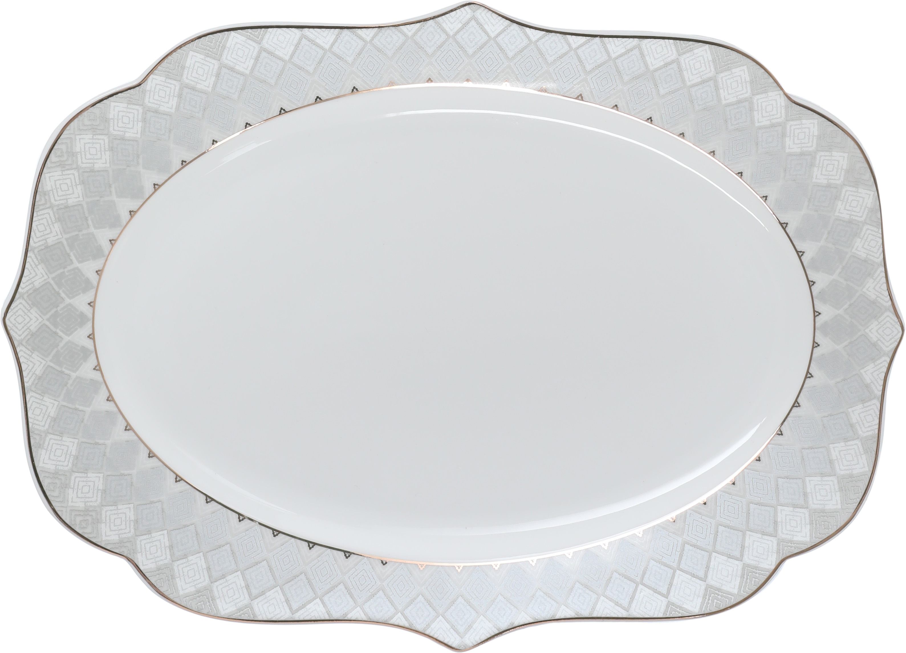 Victoria Al Saif Gallery porcelain dining set, 65 pieces, pattern, gold-white line product image 4