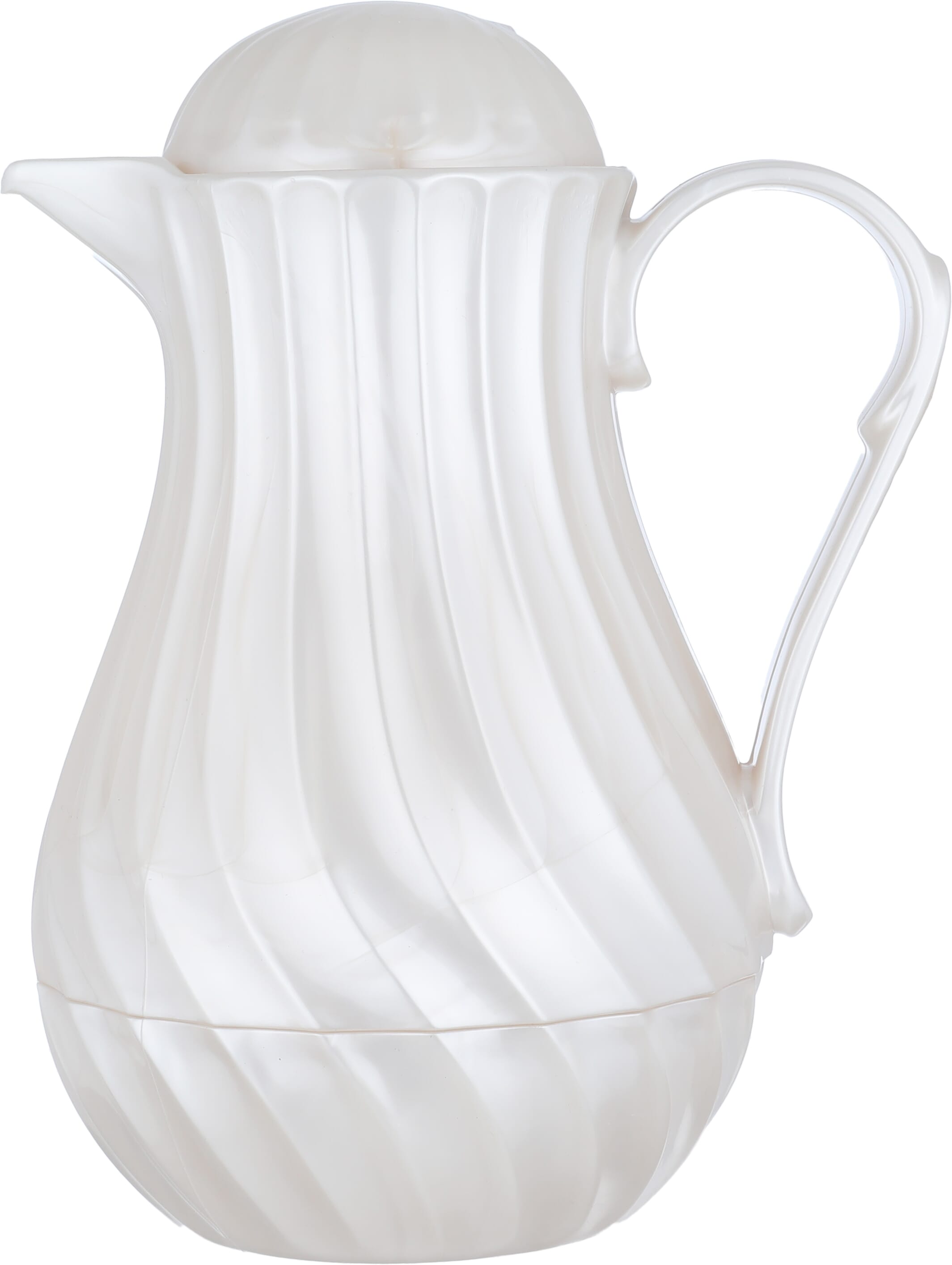 Rotpont thermos, 1 liter, glass inner container, plastic outer shell - white product image