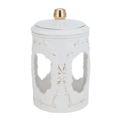 Al Saif Gallery Porcelain Spice Box Set, 5 Pieces - Golden White product image 5