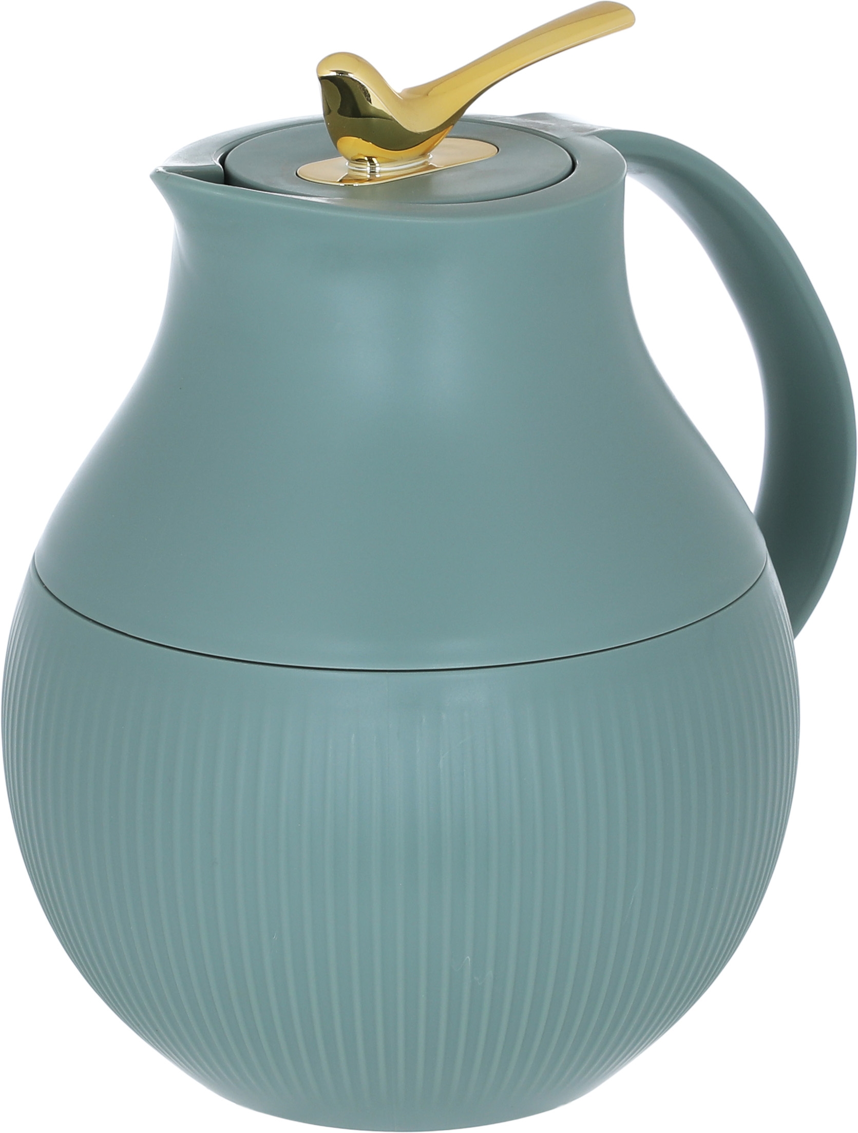 Al Saif Gallery Royal 6 thermos, 950 ml, glass inner container, plastic outer shell - green product image 3