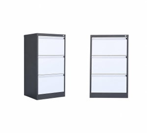 OW-021 Iron drawer organizer, 62×103×45 cm, 3 drawers, deep inside, pull-out design - Grey White product image 2