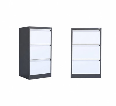 OW-021 Iron drawer organizer, 62×103×45 cm, 3 drawers, deep inside, pull-out design - Grey White product image 2