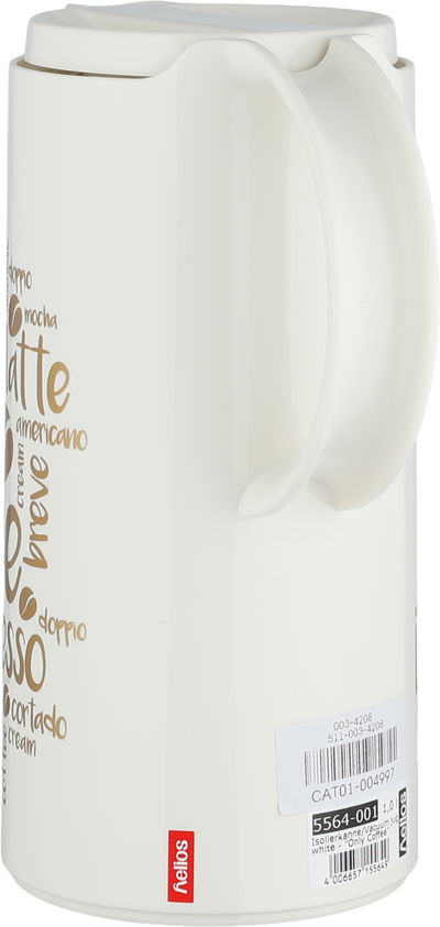 ترمس الماني هليوز، 1 لتر،حافظة داخلية زجاج - كريمي ذهبي product image 2