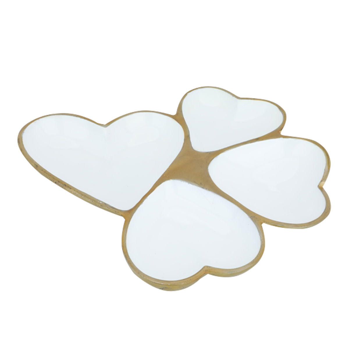 Al Saif Gallery porcelain serving plate, 34x32x4 cm, divided - white product image