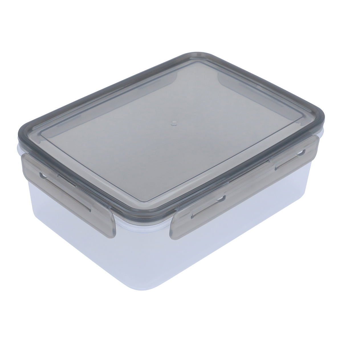 Al Saif Gallery Plastic Boxes Set, Rectangular, 5 Pieces - Transparent Black product image 3