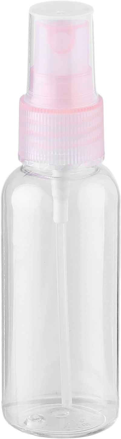 Saifso Plastic Travel Bottle Set, 50ml, 4 Pieces, with Case - Clear Pink product image 3