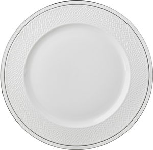 Al Saif Gallery Porcelain Plate, 12 inches, 30x30x2.5 cm, Round - White product image