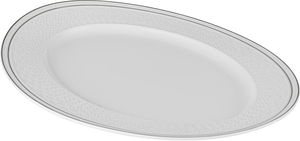 Al Saif Gallery Porcelain Serving Dish, 10 inches, 25x19x2 cm, Oval - White product image 2