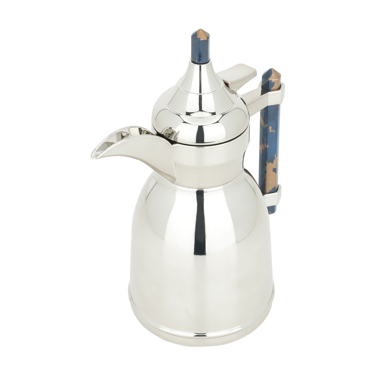 Shahad plastic pot, 0.35 liters -  silver blue product image 2