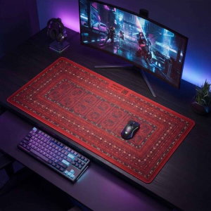 ماوس باد مطاط سجادتي، نقوش السدو، 90×40 سم - متعدد الالوان product image