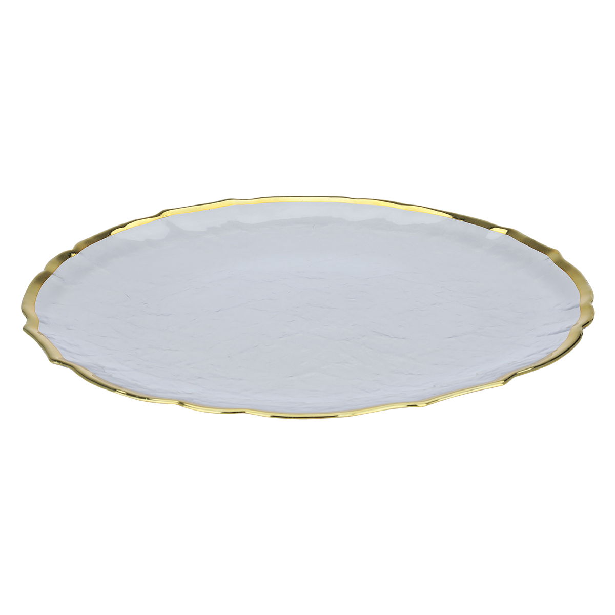 Al Saif Gallery glass dessert serving dish, circular - white product image 2