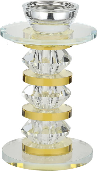 مبخرة زجاج السيف غاليري، 9x9x19.5 سم، قاعدة دائري - شفاف أصفر product image 2