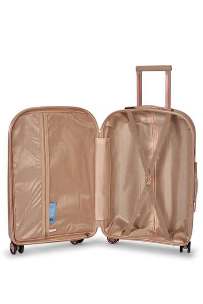 طقم شنط سفر ABS ليمرا، 4 مقاسات، 4 عجلات، قفل ارقام، WM-32 - ذهبي product image 7