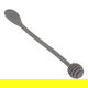 Al Saif Gallery Silicone Spoon, Double-Sided - Gray product image 1