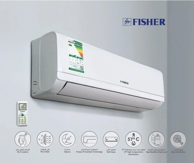 مكيف سبيليت فيشر، 24000 وحدة تبريد، بارد فقط، انفرتر، FSACQD‐XF24CIC 24 - ابيض product image 2