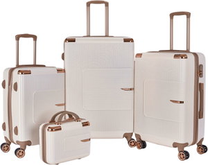 Limra OT-7012 Limra ABS Luggage Set, 4 Sizes, 4 Wheels, 360 Degree Rotating - Beige Gold product image