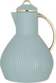 Al Saif Gallery Alia thermos, 1 liter, golden handle, thermal glass inner case, plastic outer body - dark green product image 1