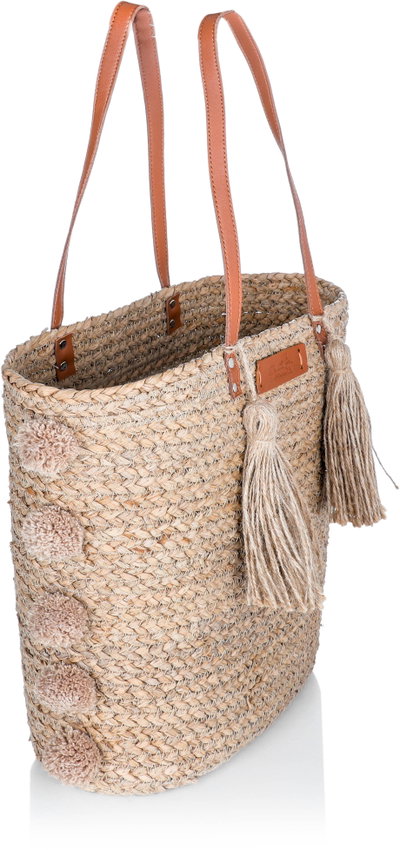 Al Saif Gallery wicker thermos bag, 43 x 36 cm - beige product image 3