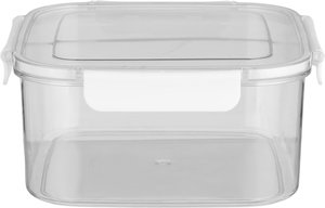 Al Saif Gallery Plastic Lid Box Set, 3 Pieces - Clear White product image 2