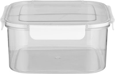 Al Saif Gallery Plastic Lid Box Set, 3 Pieces - Clear White product image 2