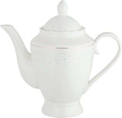 طقم تقديم سفرة بورسلان السيف غاليري، 65 قطعة - أبيض ذهبي product image 17