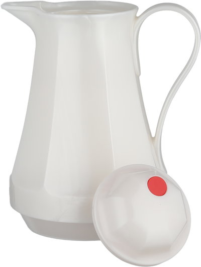 Rotpunkt 430 Thermos, 1 Liter, Glass Inner Container, Plastic Outer Body - Glossy White product image 4