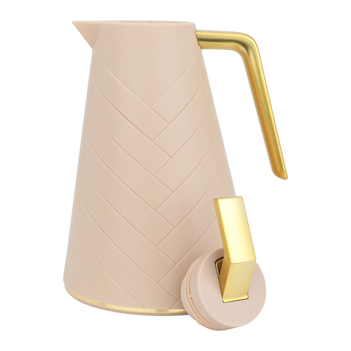 ترمس جلوري، 500 ملل، حافظة داخلية زجاج، هيكل خارجي بلاستيك - وردي product image 5